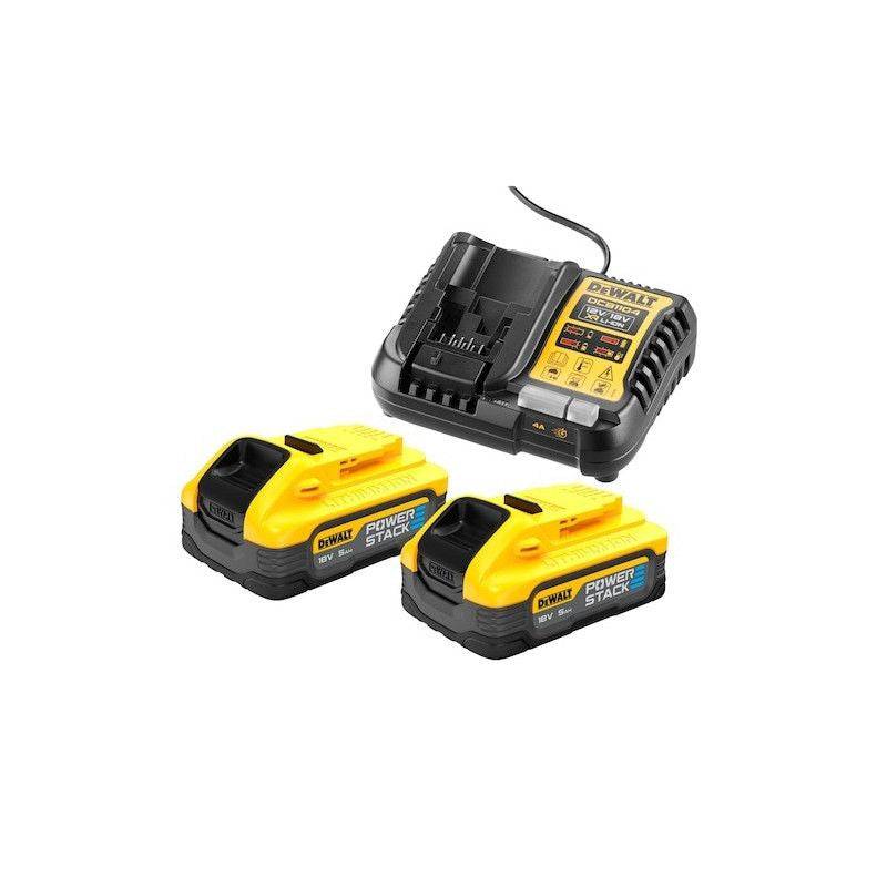 Pack 2 Outils Brushless DEWALT DCK2052H2T-QW XR 18V - Perceuse Percussion DCD999 + Visseuse à Chocs DCF850 + 2 batteries POWERSTACK 5Ah Li-Ion + Malle - Image 4