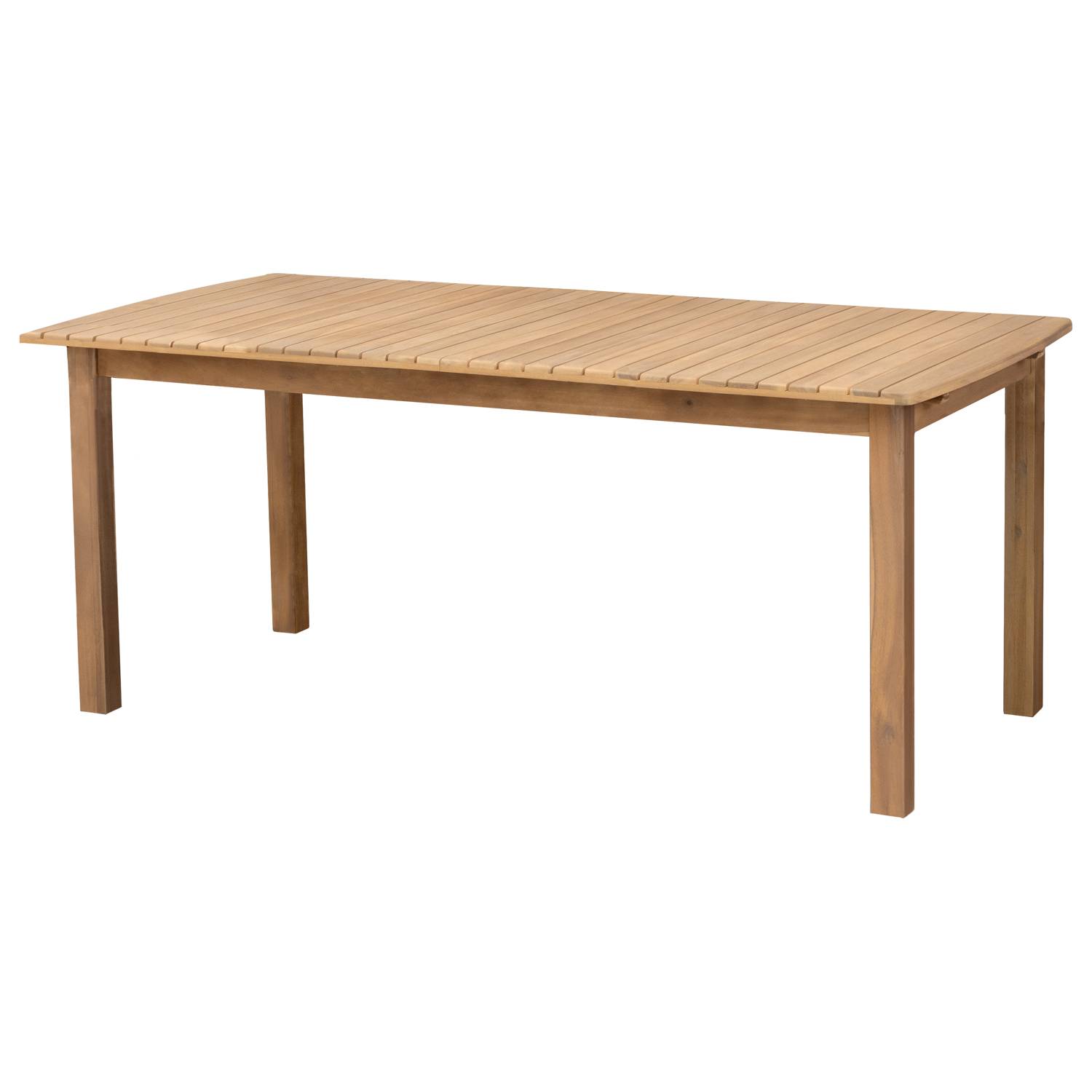 Salon de jardin extensible 180/240cm PADAR en acacia 8 places - coussins gris - HAPPY GARDEN - Image 6