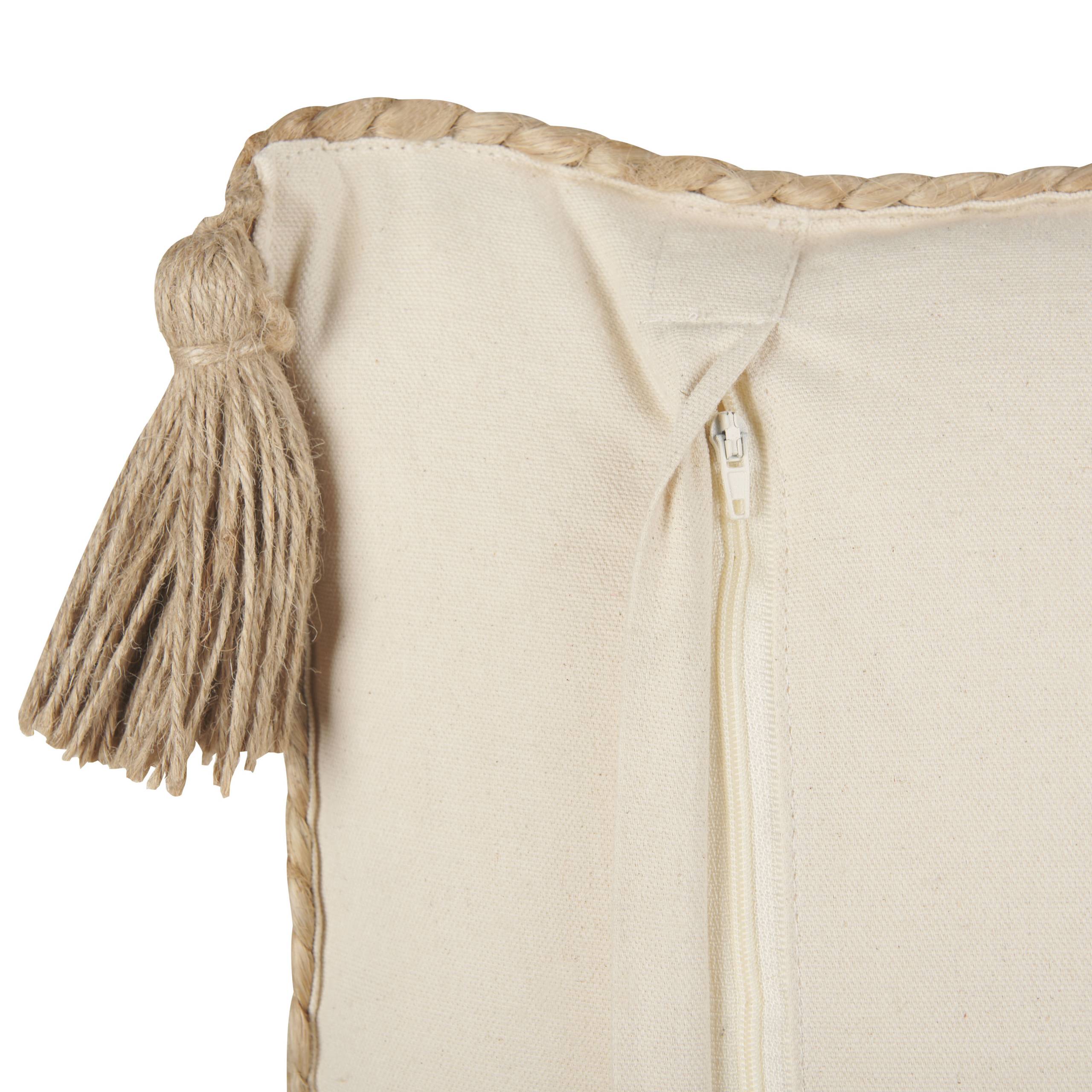 Coussin décoratif Jute Beige SIUM Beliani - Image 5