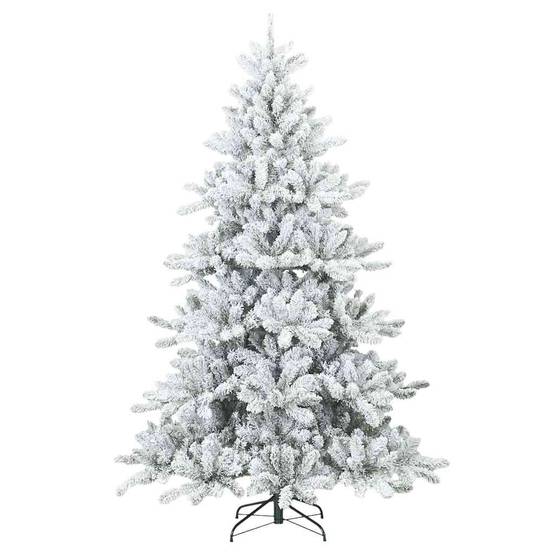 Sapin de Noël | Arbre de Noël Artificiel à Branches Articulées Blanc 180 cm Maison Chic - Image 5