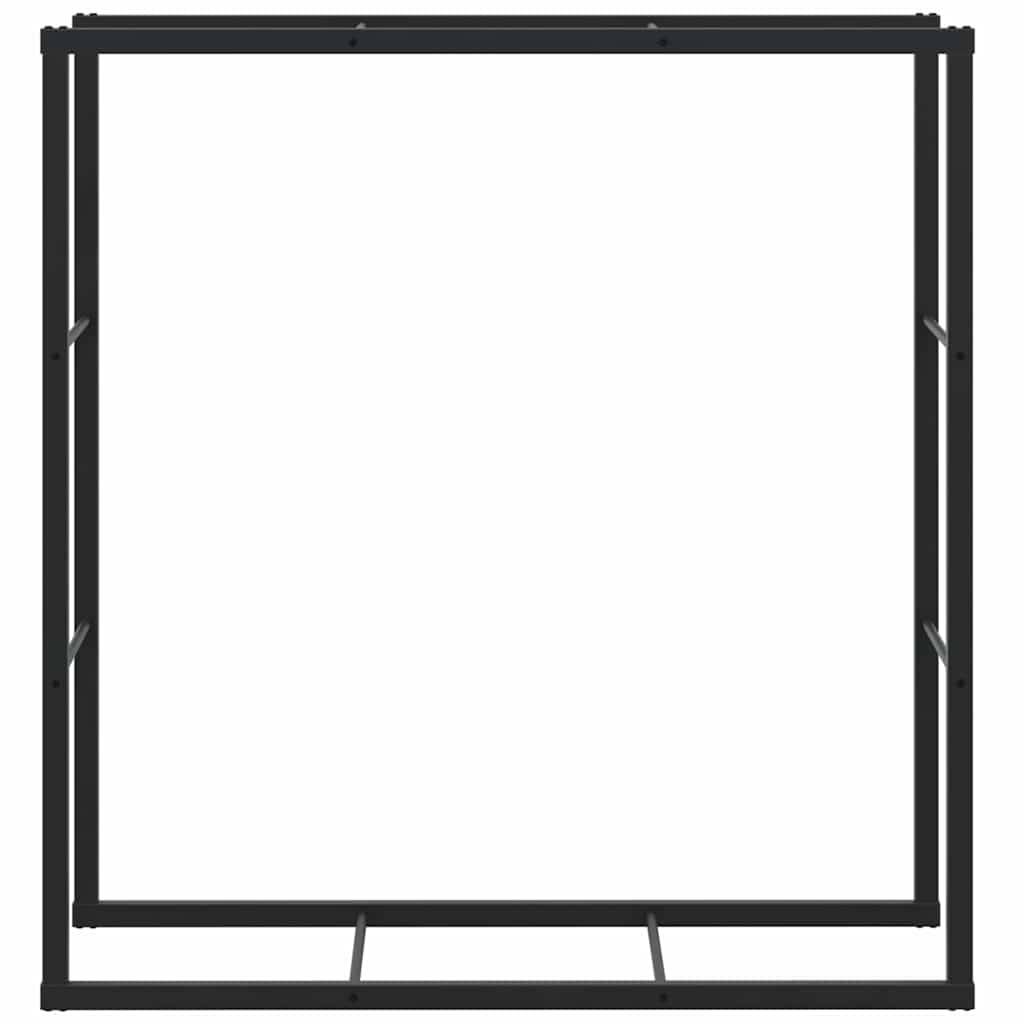 ComfortXL - Range-bûches intérieur grande capacité acier noir pour stockage bois cheminée 110x30x116 cm - ComfortXL Outdoor Living - Image 4