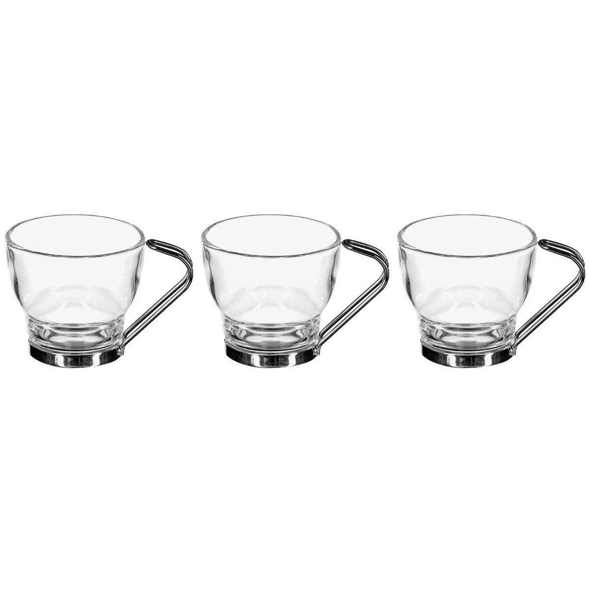 Lot de 3 Mugs en Verre "Abel" 11cl Transparent - Image 1