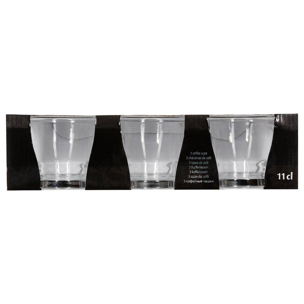 Lot de 3 Mugs en Verre "Abel" 11cl Transparent - Image 3