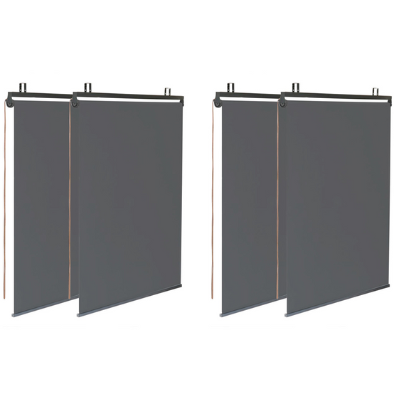 Pergola édition spéciale toit rétractable 3x4 M et 4 stores gris anthracite - Image 5