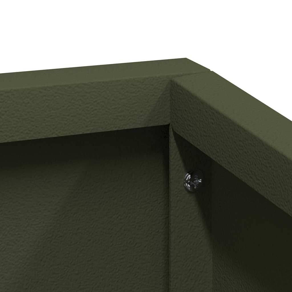 Cache-pot | Bac à fleurs de jardin Vert olive 60 x 60 x 50 cm - Image 6