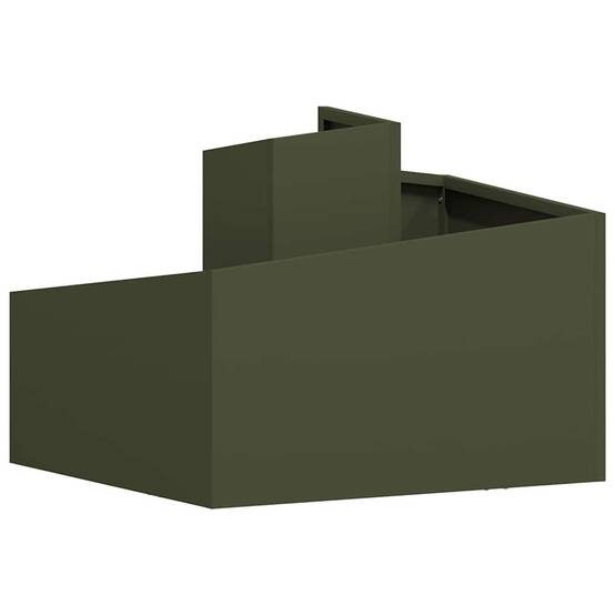 Cache-pot | Bac à fleurs de jardin Vert olive 60 x 60 x 50 cm - Image 4