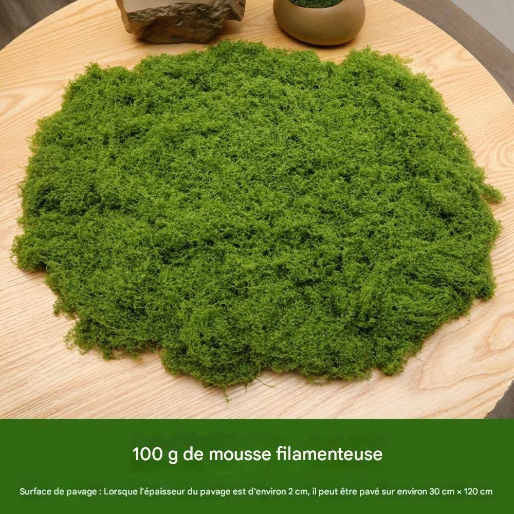 Mousse Artificielle 100g x 2 pour Décoration Jardin - Aspect Naturel et Sans Entretien - Lytech - Image 2