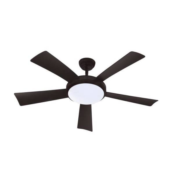 Ventilateur de Plafond - Plafonnier WALLIS Noir -  Ø132cm 38W + éclairage LED