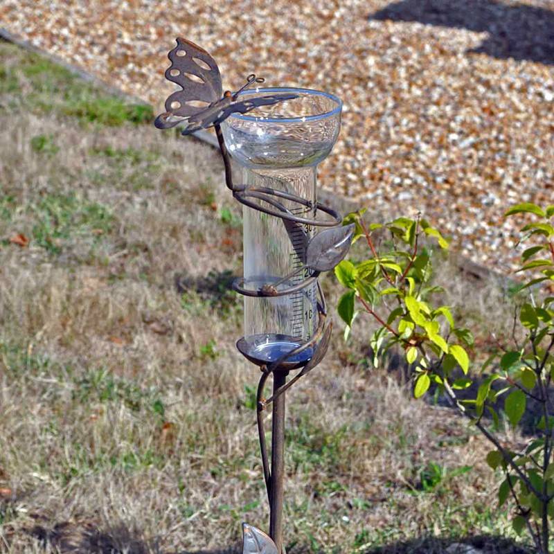 La Grande Prairie - Pluviomètre jardin papillon 10x107x13cm - Image 8