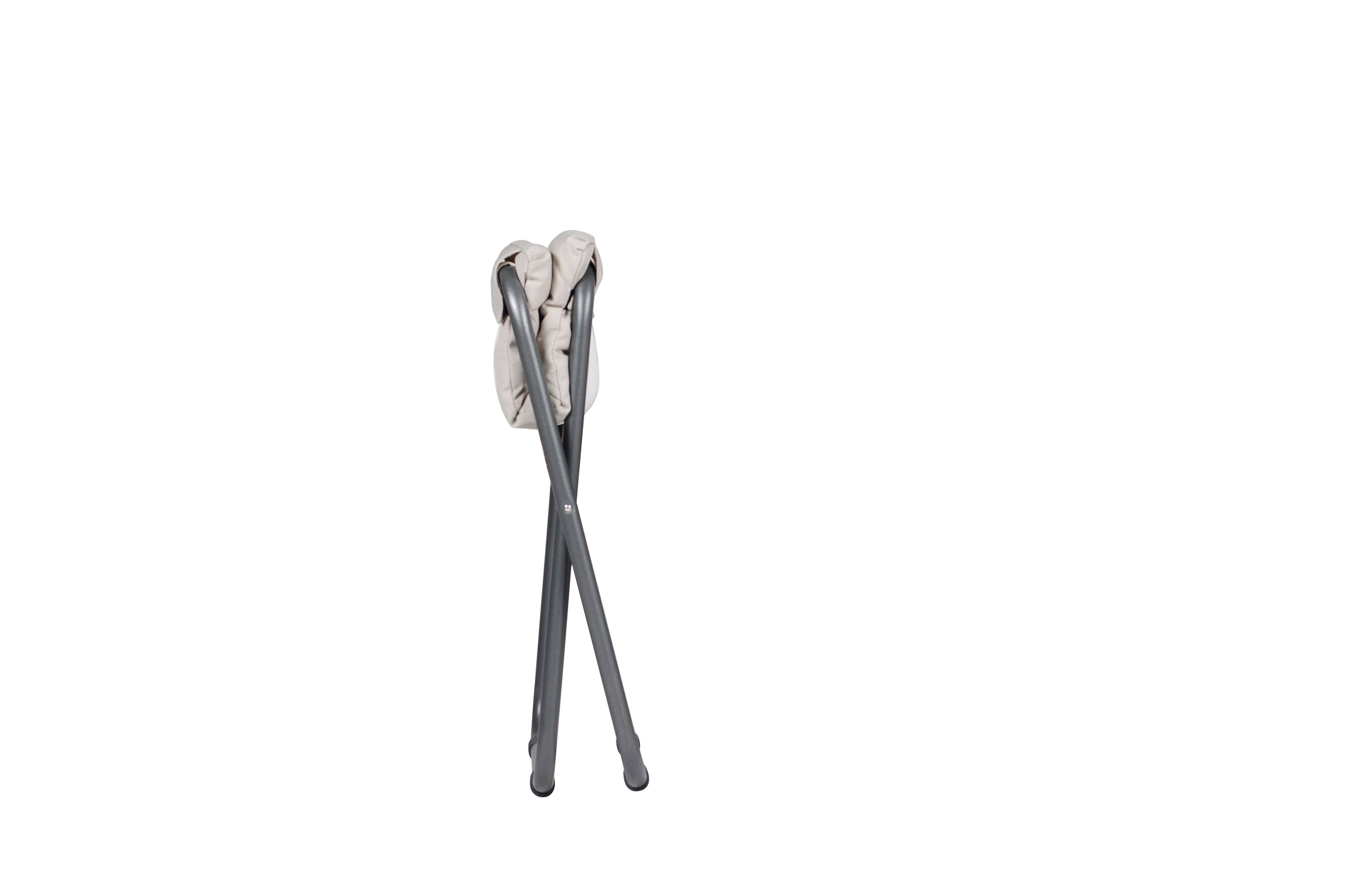 Fiam - Repose-Pieds CHICO SOFT Acier ANTHRACITE Oléfine BLANC BEIGE 49x60x47 cm FIAM - Image 4