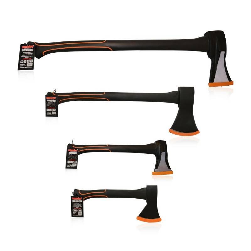 BB Loisir - Hecht Set avec 4 Haches merlin a fendre couperet Hachette 30-40-55-63 cm Nr. 3 - Image 3