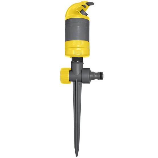 Jardibric - Turbine Arrosage Silencieuse sur Pic Plastique Portée 35 à 115m Réglage Angle 30 à 360 Degrés Arrosage Précis Efficace Jardin