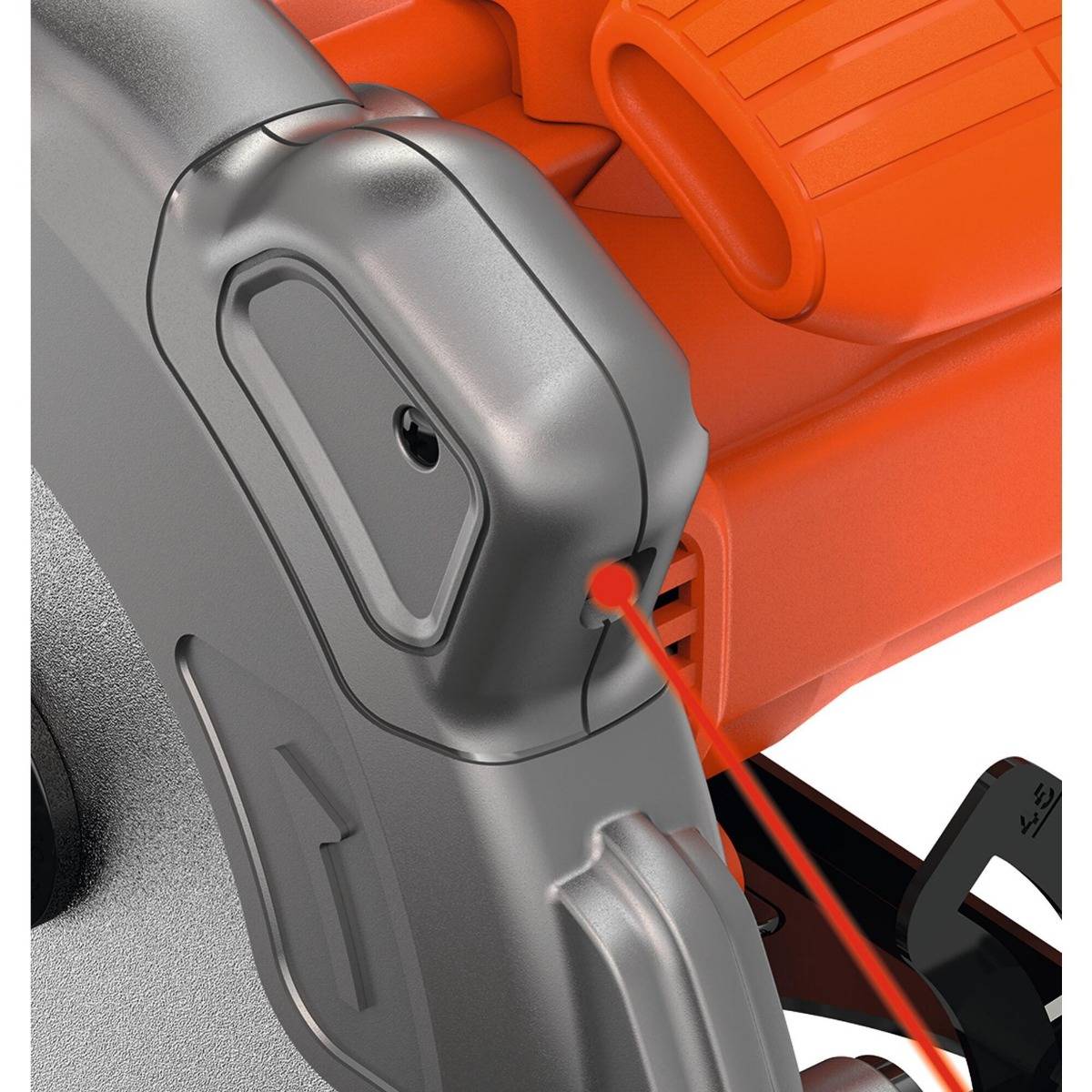 Scie circulaire filaire 1250 W Ø 190 mm - BLACK+DECKER - avec 2 lames - CS1250LA-QS - Image 3