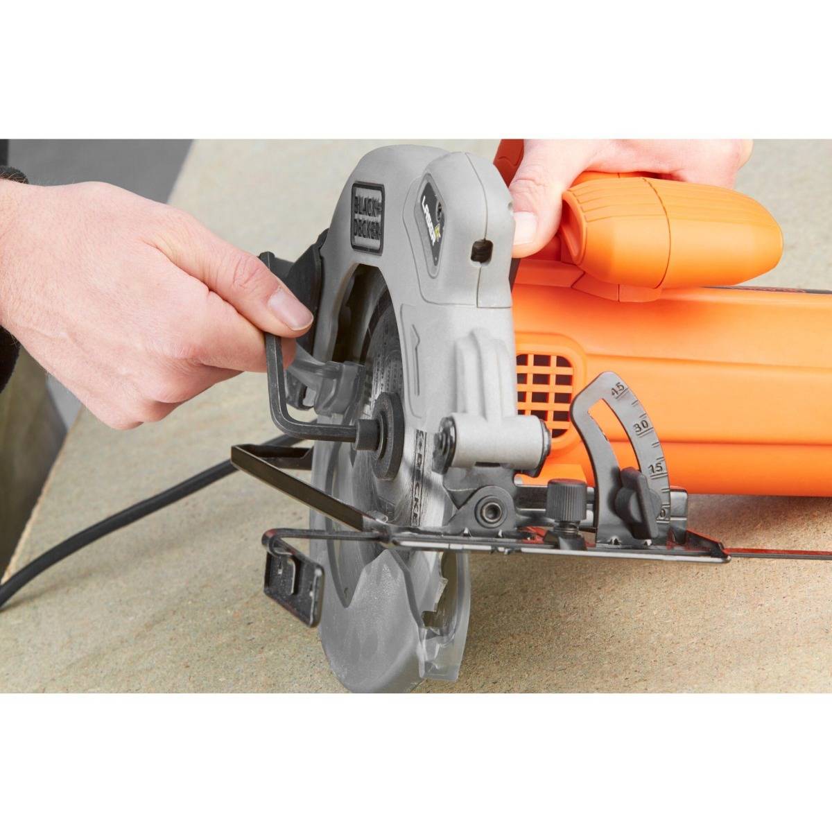 Scie circulaire filaire 1250 W Ø 190 mm - BLACK+DECKER - avec 2 lames - CS1250LA-QS - Image 8