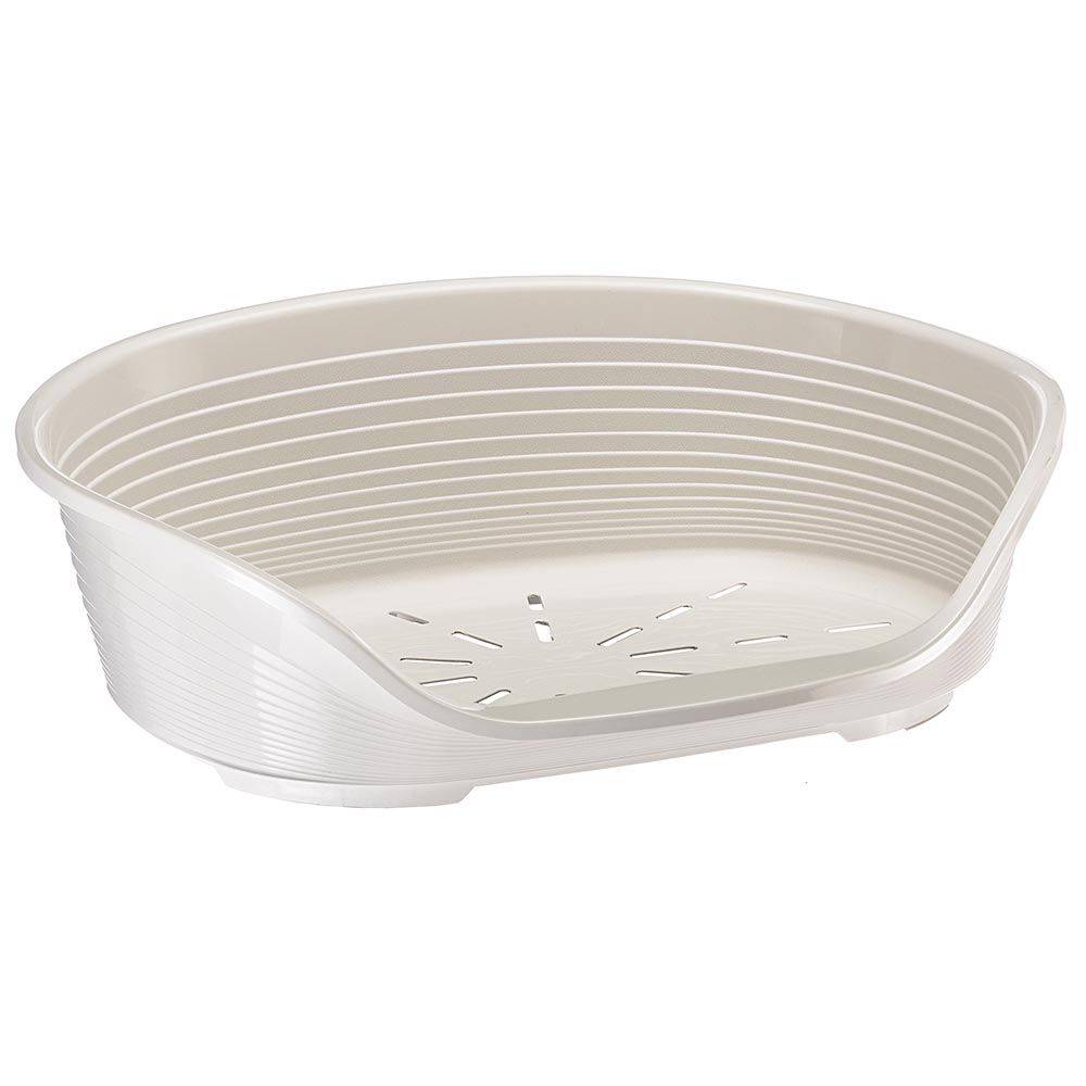 Ferplast - FERPLAST - Panier Chien  - Lit pour Chien en Plastique Medium - 100% Plastique Recyclé - Lit pou Chat Lavable - Respirant  Antidérapant - Siesta