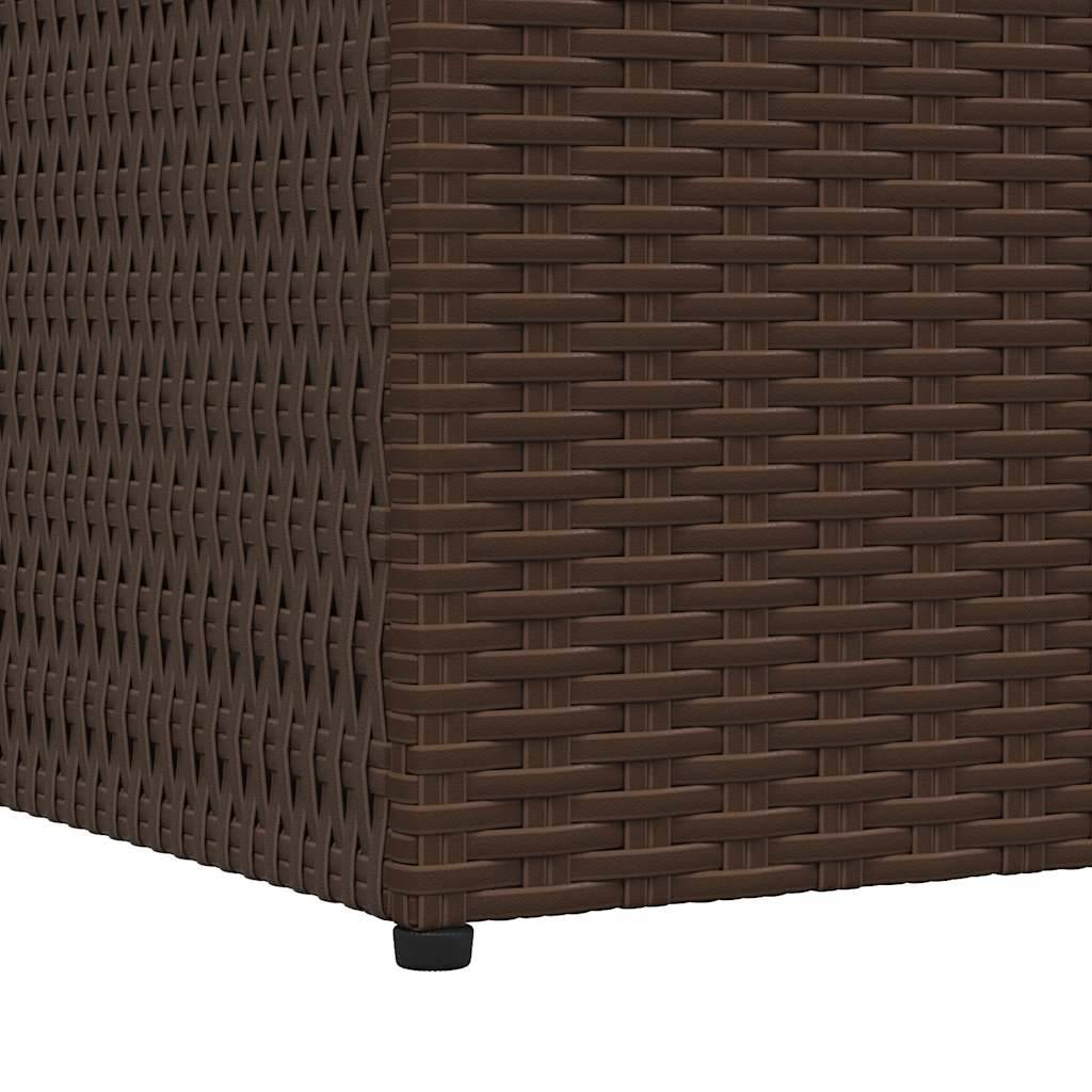 Coffre de Jardin XXL en Résine Tressée Étanche Grande Capacité pour Terrasse Marron 150x100x100 cm – ComfortXL Outdoor Living - Image 4