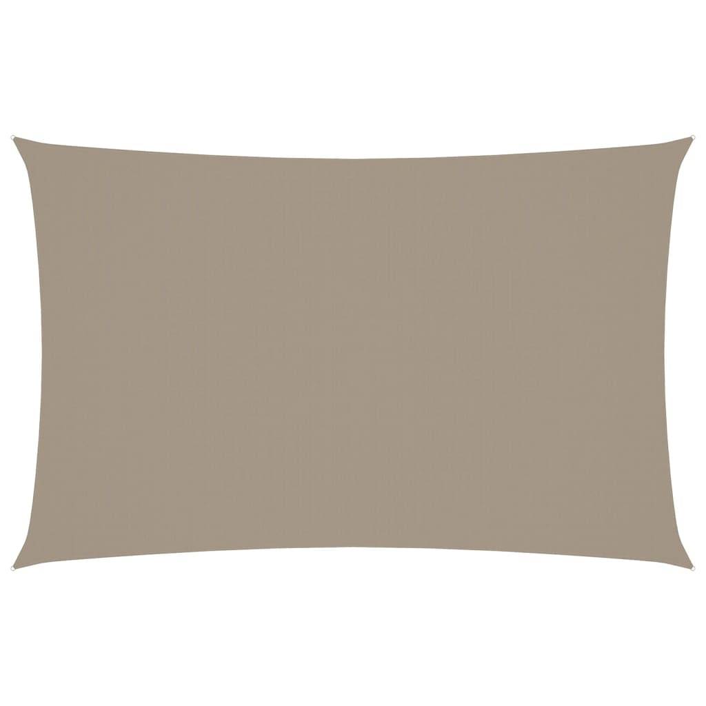 Voile de parasol - accessoire parasol - Tissu de remplacement pour parasol tissu oxford rectangulaire 4x7 m taupe - MEUBLE PRO - Image 1