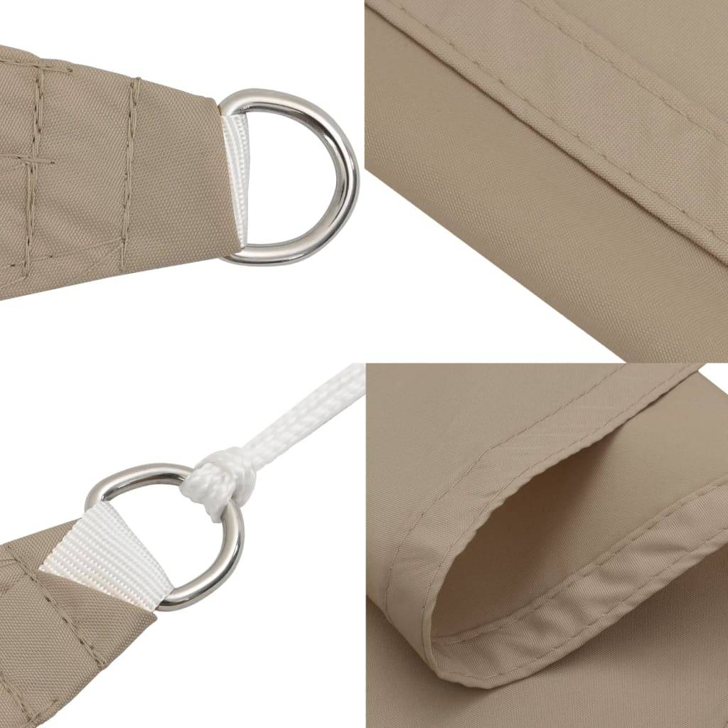 Voile de parasol - accessoire parasol - Tissu de remplacement pour parasol tissu oxford rectangulaire 4x7 m taupe - MEUBLE PRO - Image 7