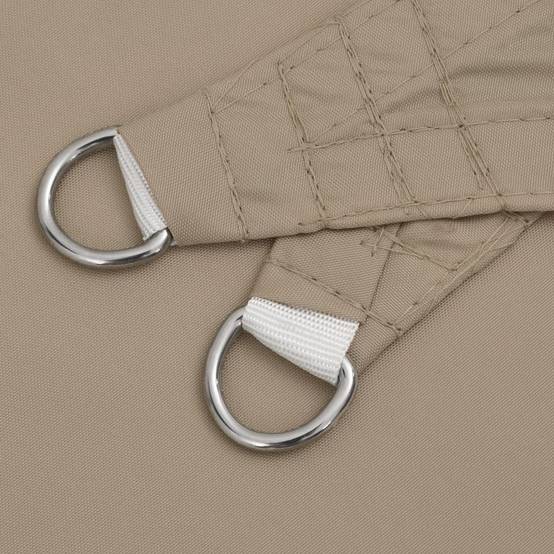 Voile de parasol - accessoire parasol - Tissu de remplacement pour parasol tissu oxford rectangulaire 4x7 m taupe - MEUBLE PRO - Image 6