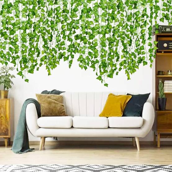 Rameaux de Lierre Artificiel pour Décoration Suspendue - Intérieur et Extérieur Résistant - Lytech (Vigne de pothos) - Image 3