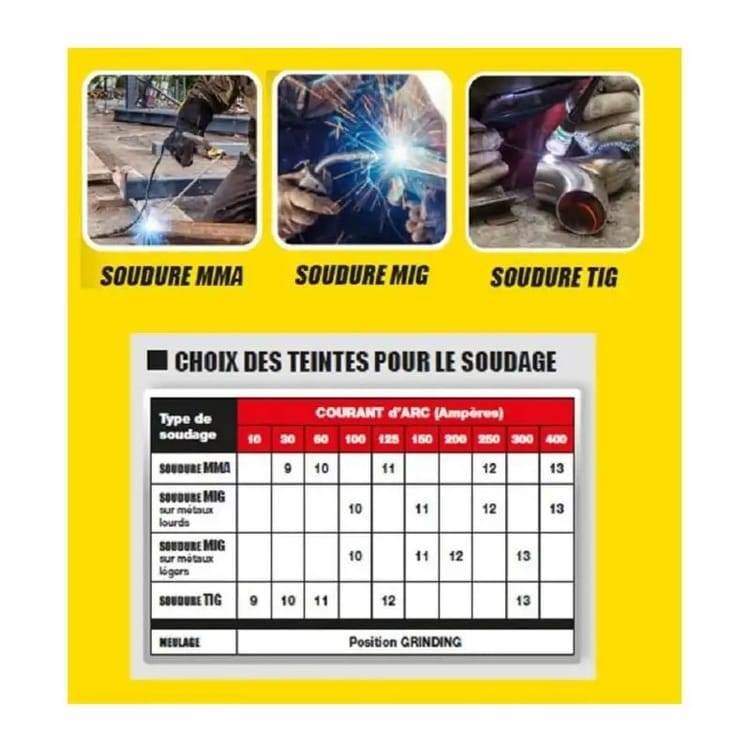 Mecafer - Masque de soudeur, cagoule automatique LCD DIN 9-13 - MECAFER - 461413 - Image 3