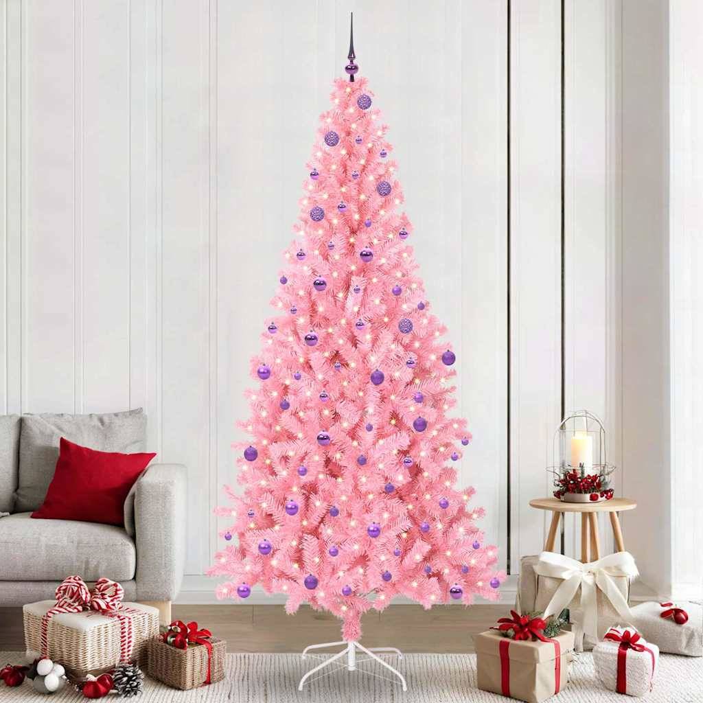 Vidaxl - Sapin de Noël Rose 240 cm PVC vidaXL 3396453
