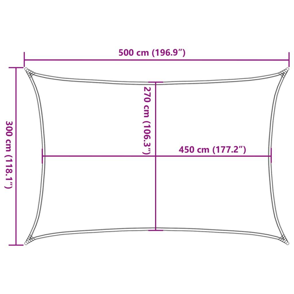 Maison Chic - Voile d'ombrage - Voile solaire 160 g/m² Anthracite 3x5 m PEHD - Meuble Pro - Image 7