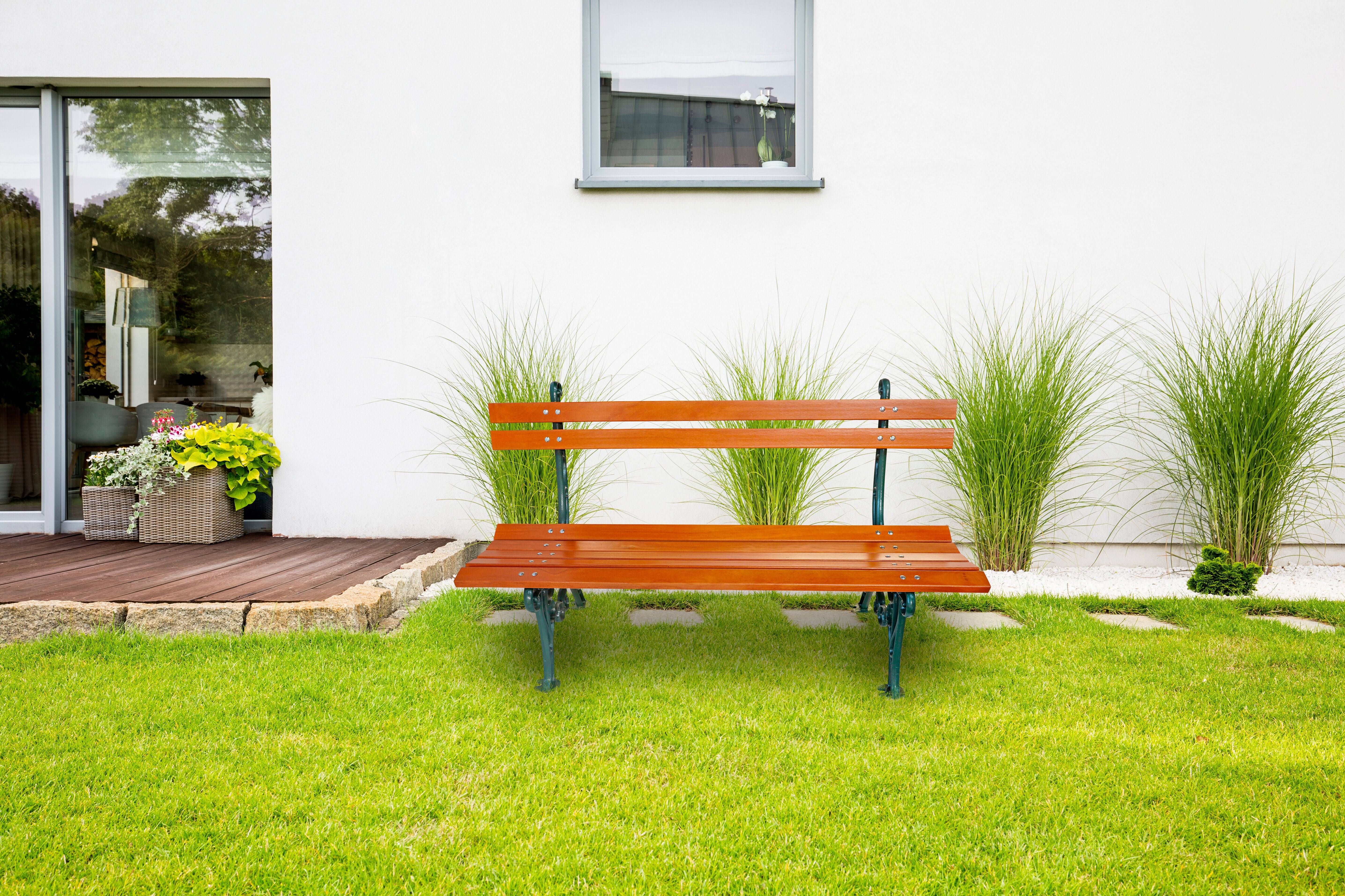 Banc de jardin Lorraine vert 6009 Dommartin H. 84cm X L. 150cm - Image 5