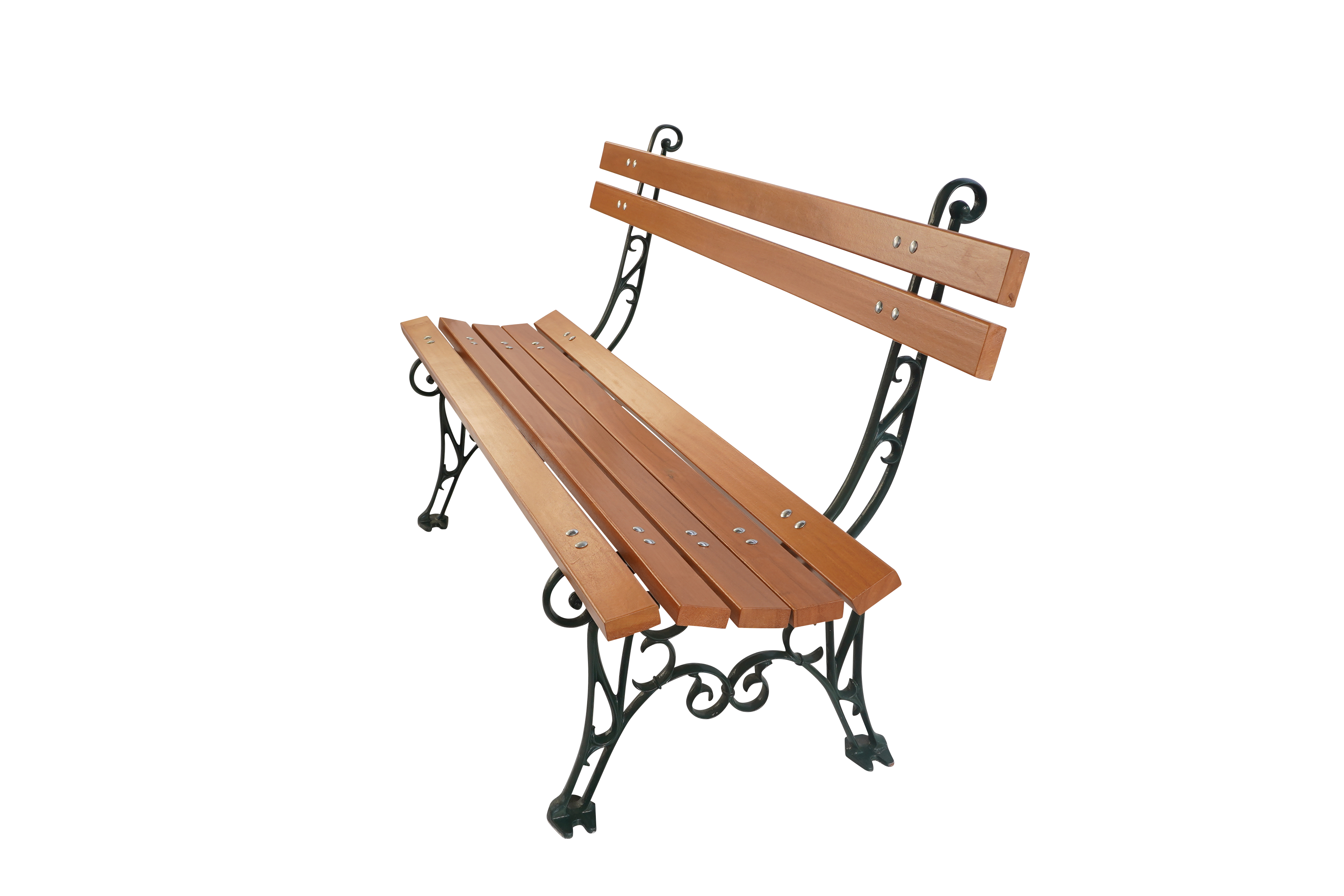 Banc de jardin Lorraine vert 6009 Dommartin H. 84cm X L. 150cm - Image 2