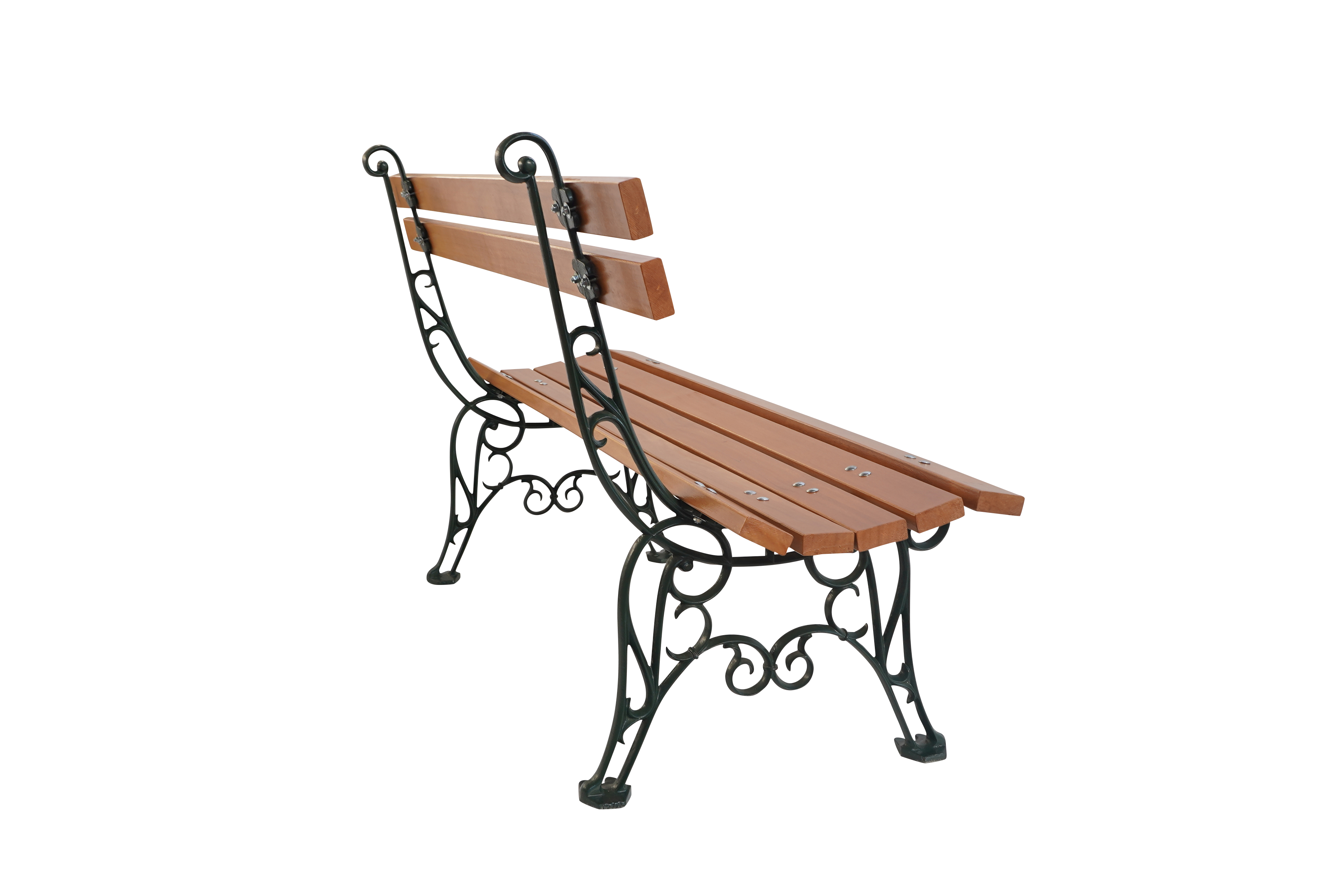 Banc de jardin Lorraine vert 6009 Dommartin H. 84cm X L. 150cm - Image 4
