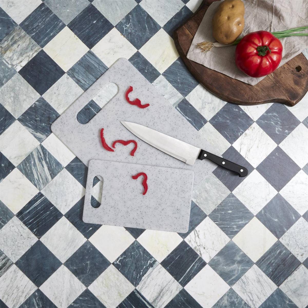 Cook Concept - Planche à Découper "Moucheté" 37cm Gris - Image 4