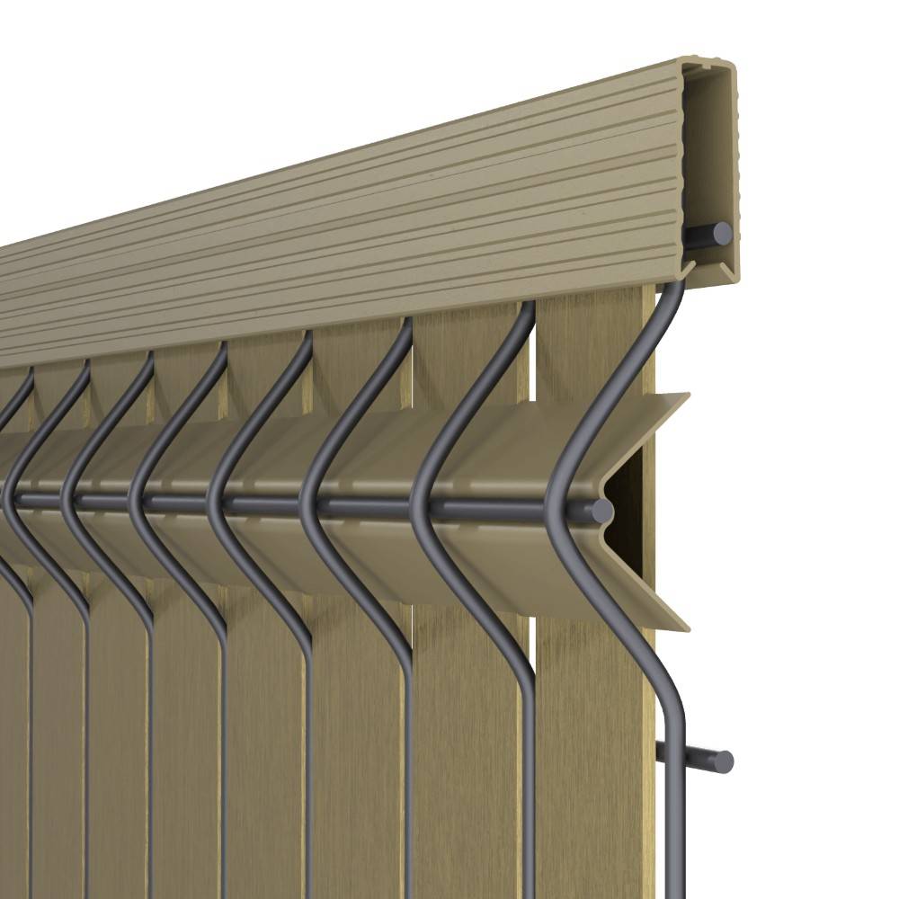 Decklinea - Kit Occultation Composite - L2,5 x H1,53m - Couleur : Beige - Haute Resistance - Occultant Pour Grillage Rigide - Image 4