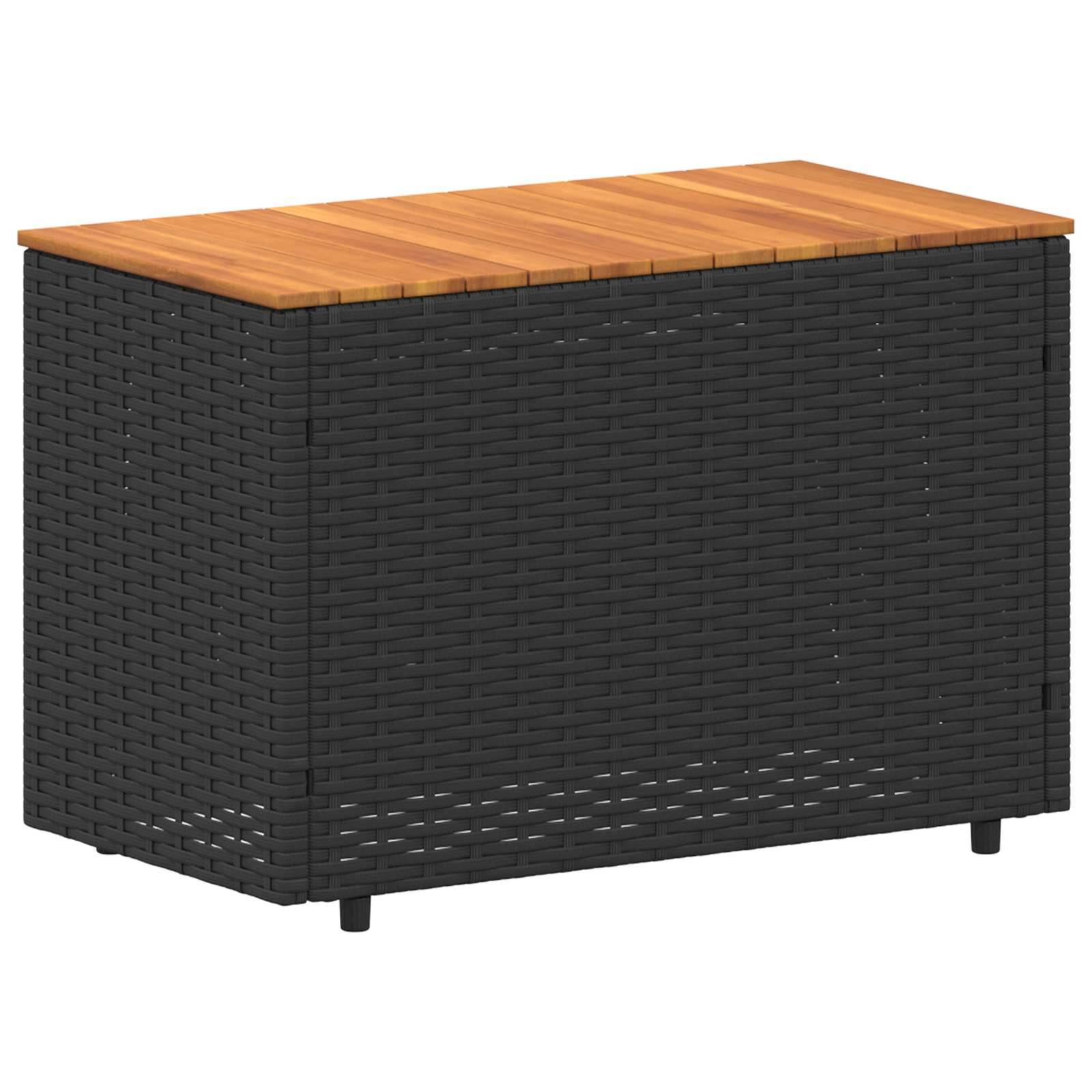 Ensemble de canapés de jardin résine tressée et acier noir et blanc crème 110 x 57 x 73 cm - PANGIVO - Image 5