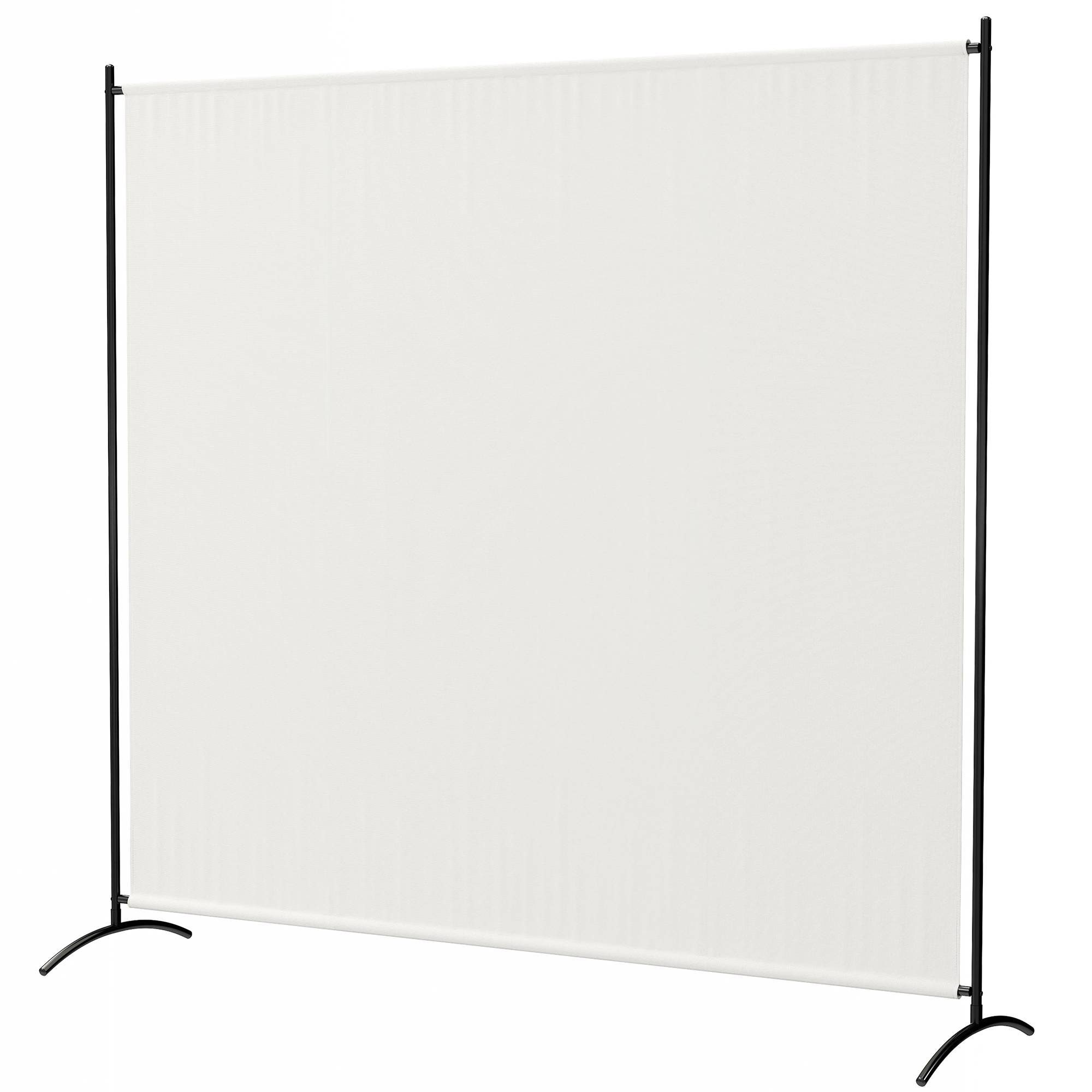 Paravent extérieur acier et polyester beige 180 x 50 x 180 cm - PANGIVO - Image 2