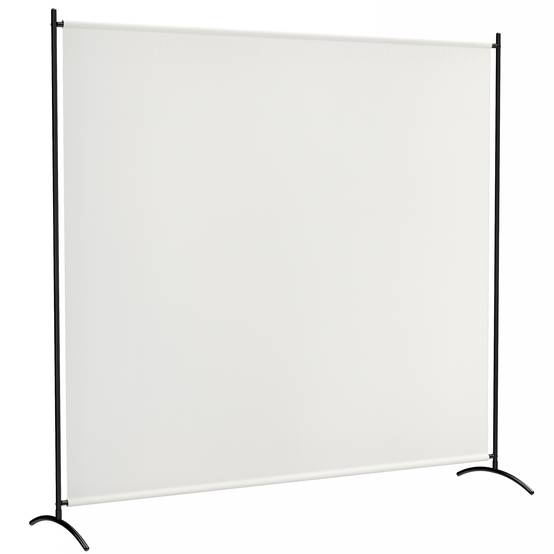Paravent extérieur acier et polyester beige 180 x 50 x 180 cm - PANGIVO - Image 1