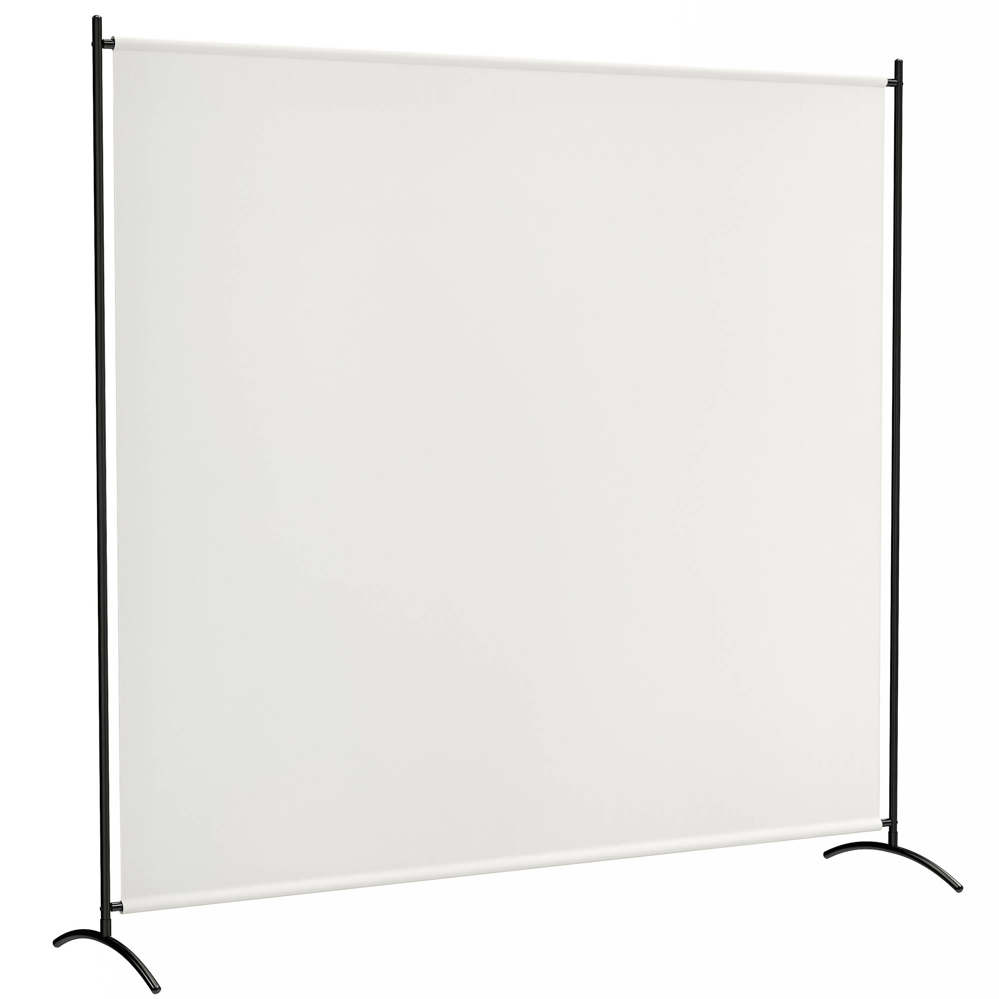 Paravent extérieur acier et polyester beige 180 x 50 x 180 cm - PANGIVO - Image 1