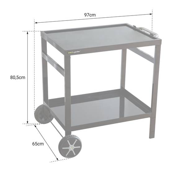 Cook in Garden - Desserte clipsable pour plancha COBAN - COOK'IN GARDEN - Image 4