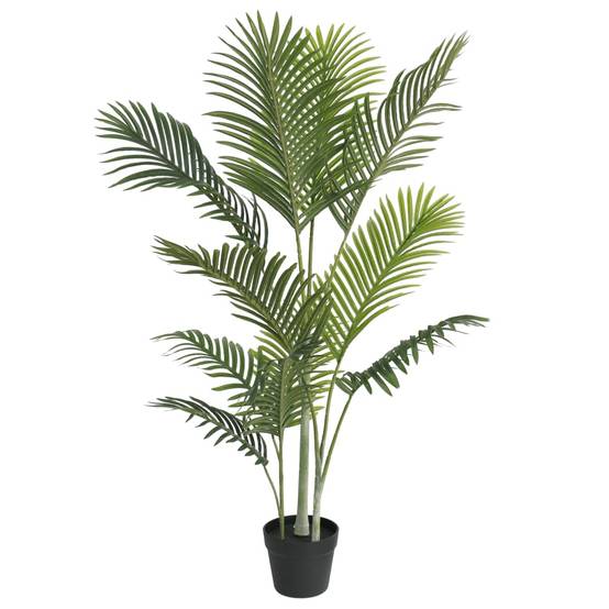 Palmier artificiel polypropylène vert 75 x 75 x 120 cm, poids:3.38kg - PANGIVO - Image 1