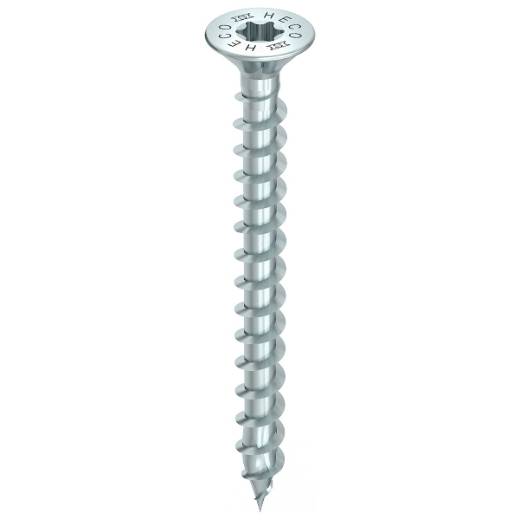 Vis HECO-Topix-Plus - Ø4,5x50mm - Tête Fraisée à poches de fraisage - Filetage Total - T20 - Boite de 200 - 60722