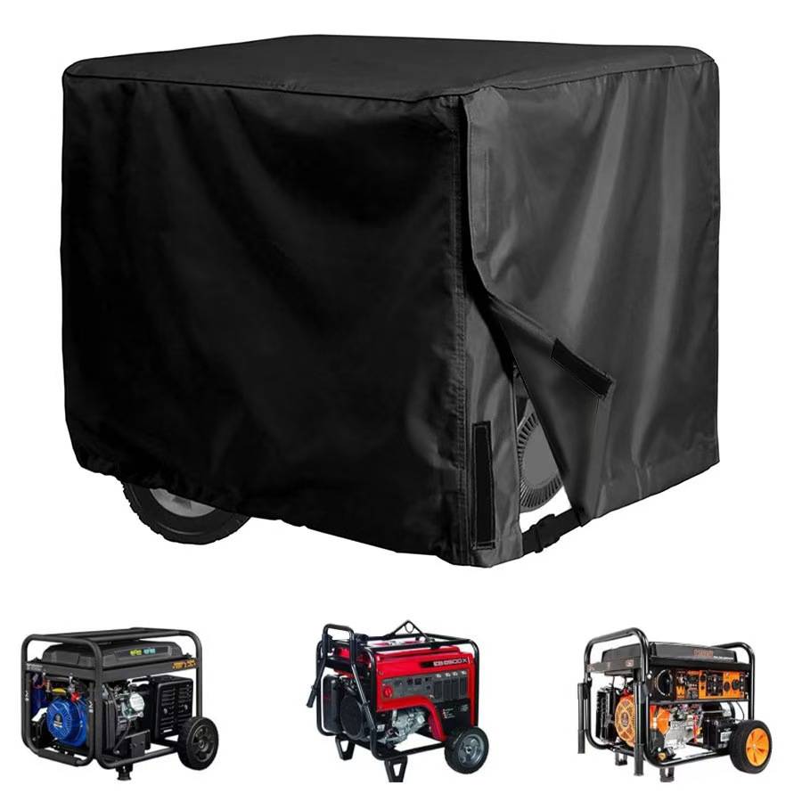 Housse de protection en tissu Oxford noir, générateur imperméable et anti-poussière, convient à la plupart des générateurs, taille 65 x 51 x 51 cm- - Image 1