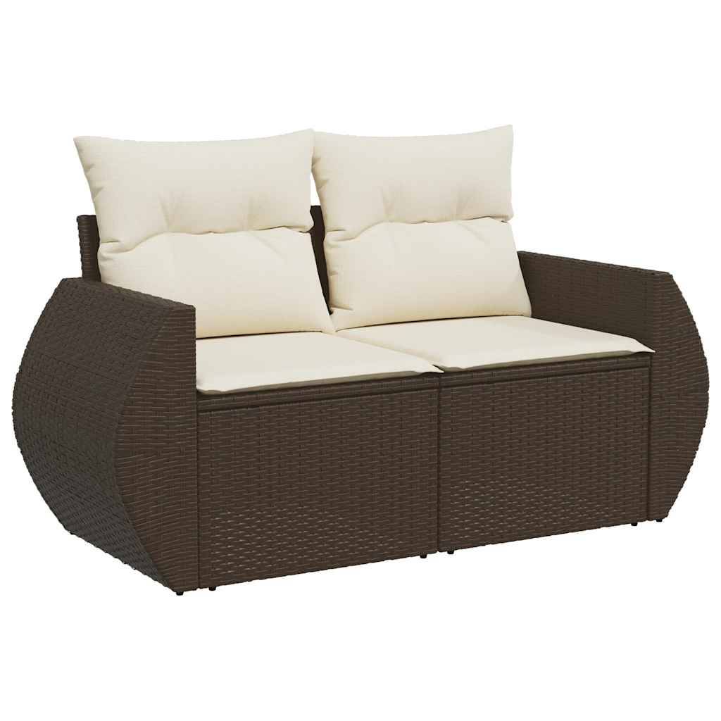 ComfortXL - Salon de jardin 8 places résine tressée avec pouf rangement et table ajustable marron – ComfortXL Outdoor Living - Image 7