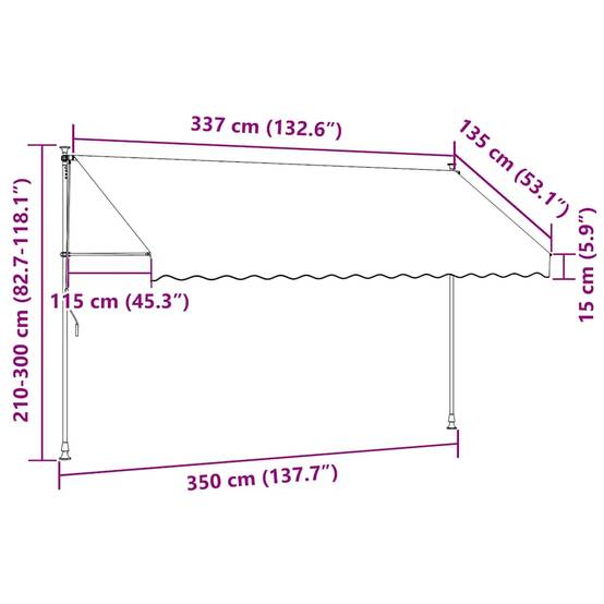 Store banne polyester crème - Prolenta premium p357.4 - Image 8