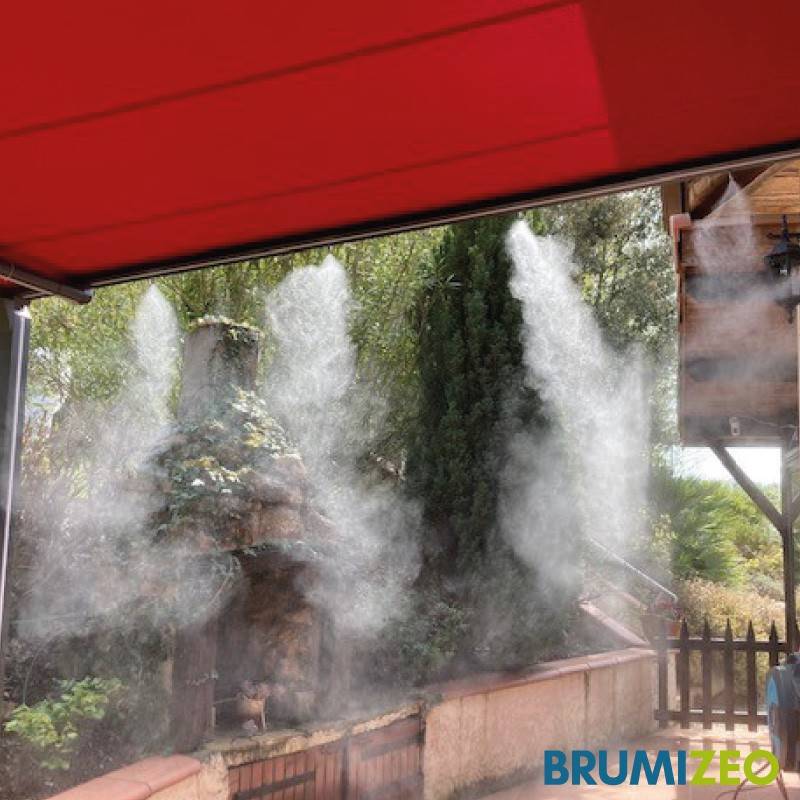 brumisateur de terrasse - haute pression - nan'eau - pack 20 buses - tube blanc - brumizeo - Image 7