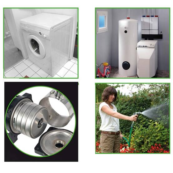 Ribimex - Pompe à eau de surface multicellulaire 4 turbines tout inox 950 w qualité alimentaire - Image 2