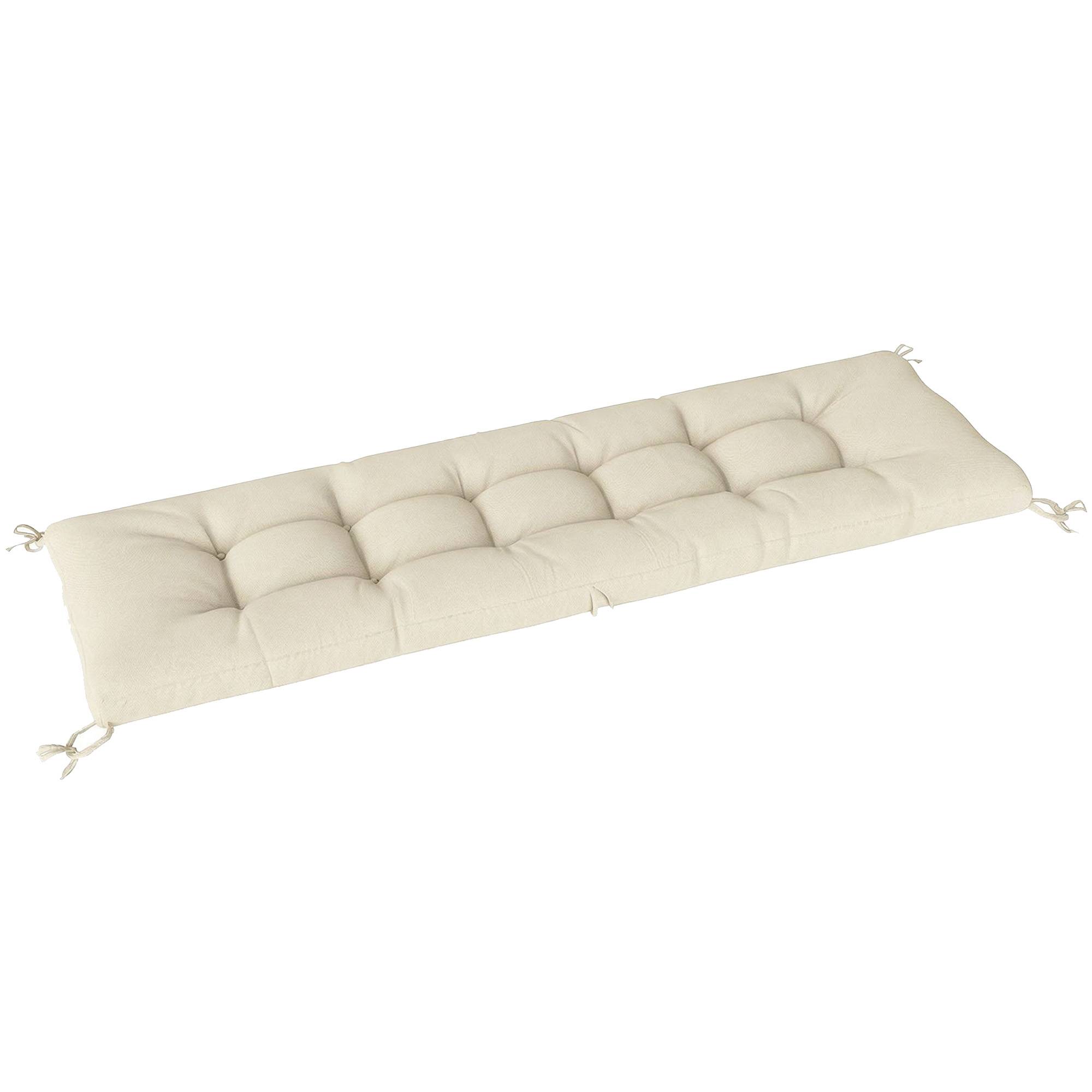 Coussin de palette amovible avec sangles de fixation, compatible avec la plupart des chaises longues, 198 x 65 x 13 cm, beige - Image 1