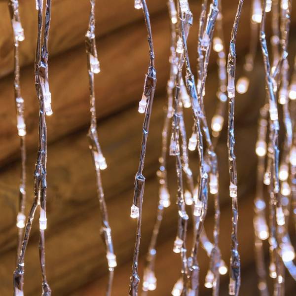 Branche lumineuse 1.2M 480 LEd blanc froid flash argentée Lotti - Image 6