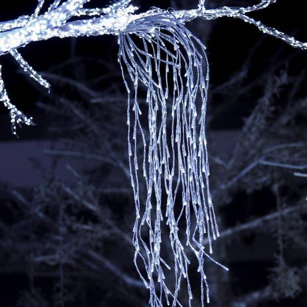 Branche lumineuse 1.2M 480 LEd blanc froid flash argentée Lotti - Image 1