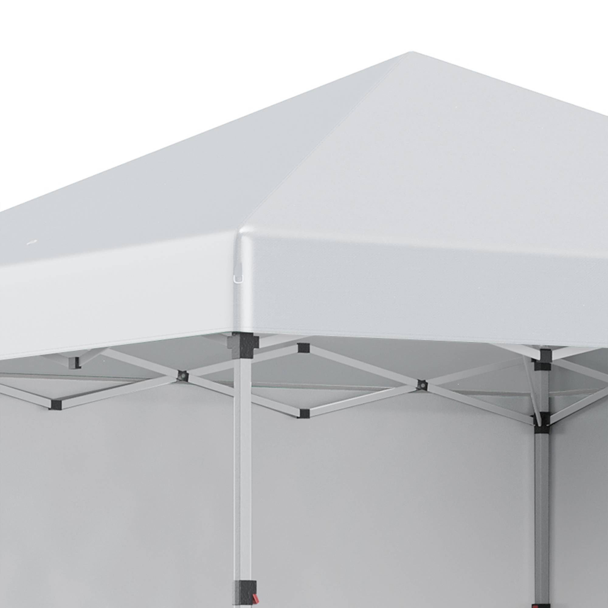 Tonnelle Pliante Acier Jardin Pop-Up Réglable 3x3m Gris Clair - ComfortXL Outdoor Living - Image 8