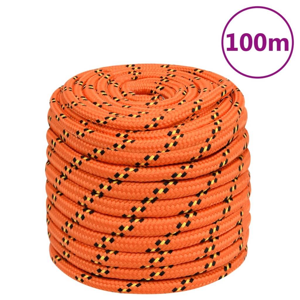 Corde de bateau Orange 16 mm 100 m Polypropylène Maison Chic - Image 2