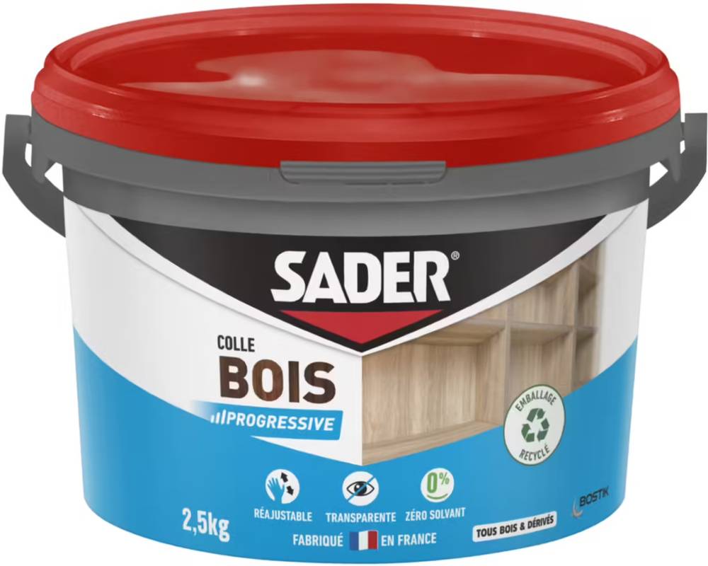 Sader - SADER COLLE BOIS 2,5 KG - Image 1